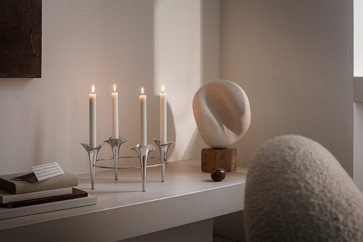Bloom キャンドルスティック Ø28 cm, Stainless steel Georg Jensen | �ジョージ ジェンセン