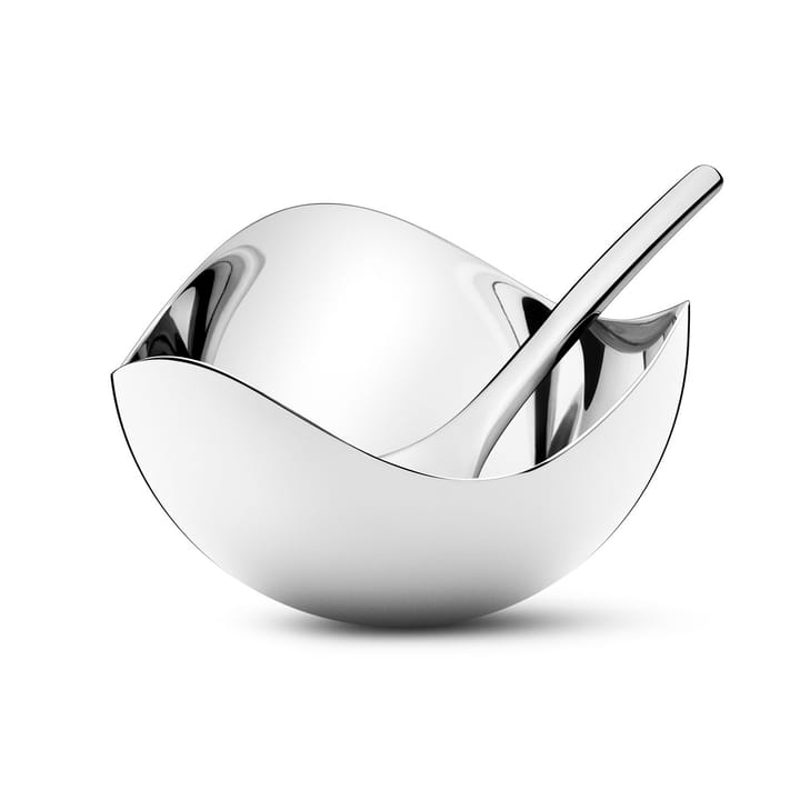 Bloom salt cellar スプーン付き - stainless steel - Georg Jensen | ジョージ ジェンセン