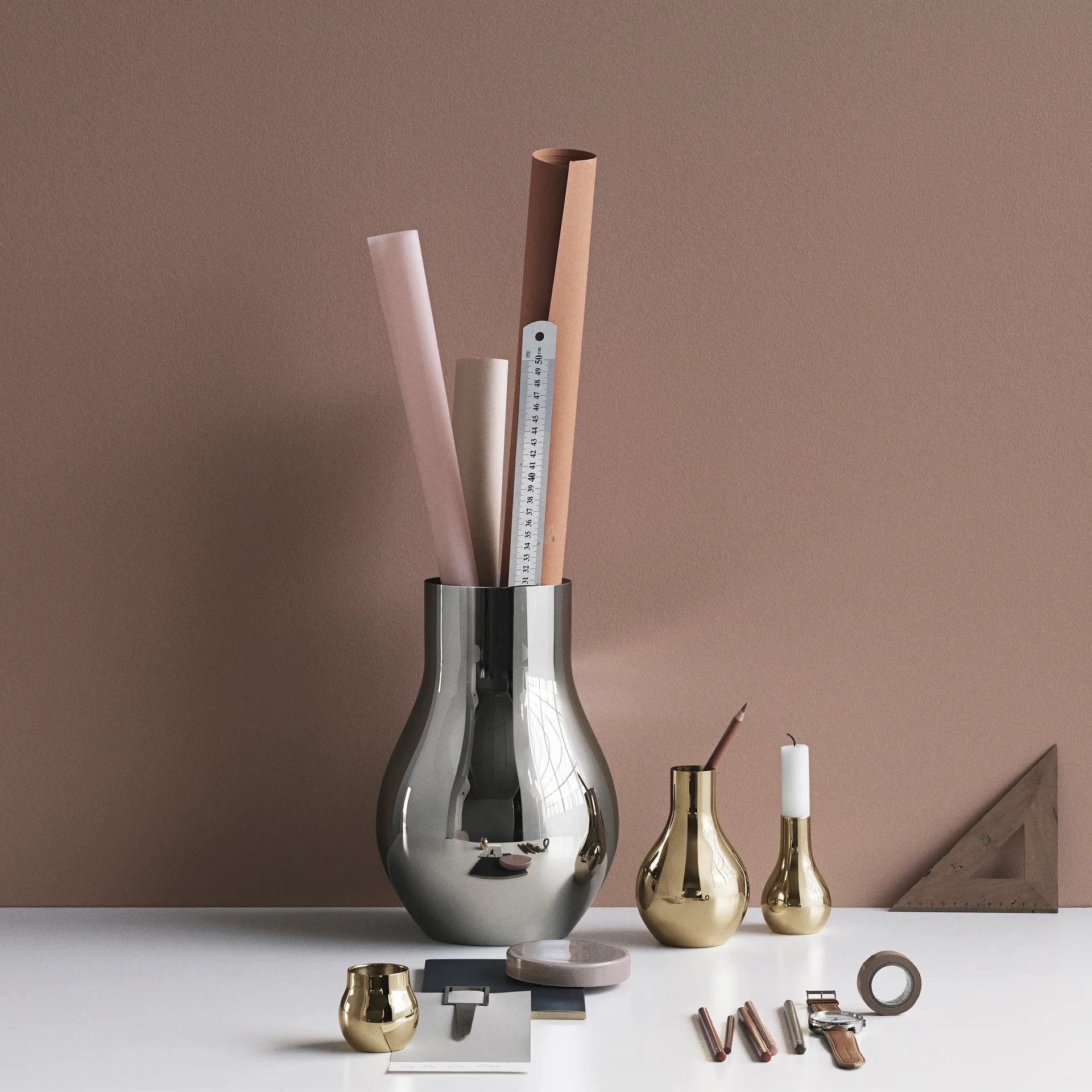 Cafu 花瓶 ステンレススチール, medium, 30 cm Georg Jensen | ジョージ ジェンセン