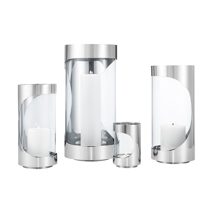Chrome contours ハリケーンランタン 22 cm, Stainless steel Georg Jensen | ジョージ ジェンセ��ン