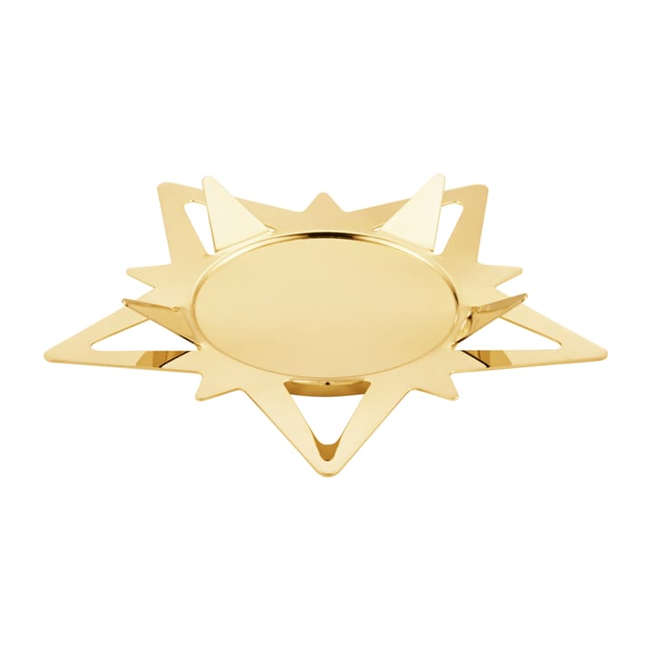 Classic クリスマススター ブロック キャンドルスティック Ø16 cm - Gold - Georg Jensen | ジョージ ジェンセン