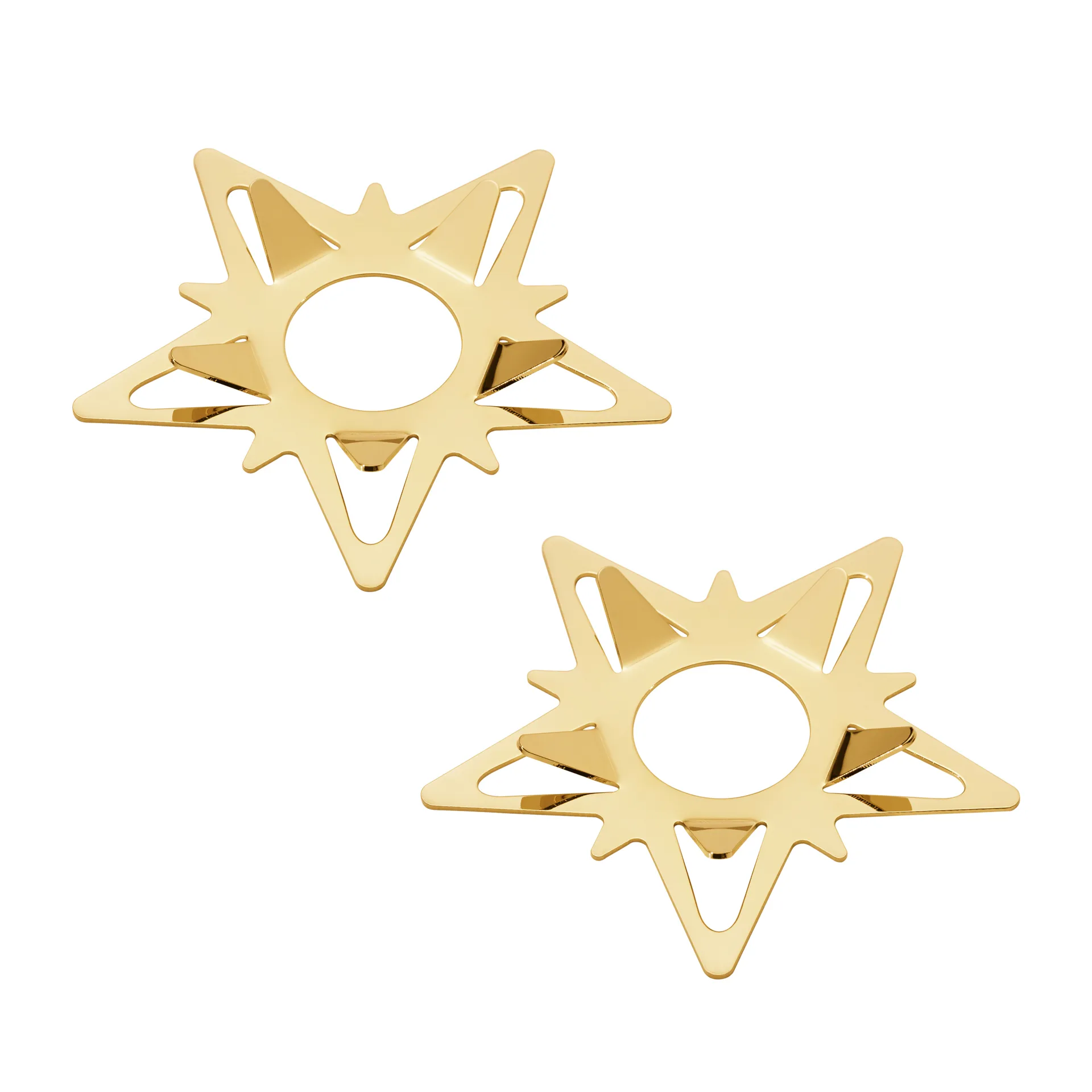 Classic クリスマス キャンドル デコレーションスター 2パック, Gold Georg Jensen | ジョージ ジェンセン