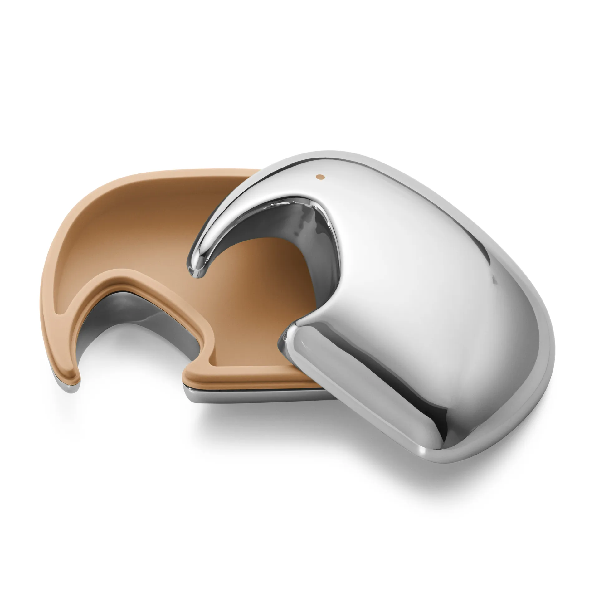 Elephant ash 7x10 cm, Stainless steel-yellow Georg Jensen | ジョージ ジェンセン