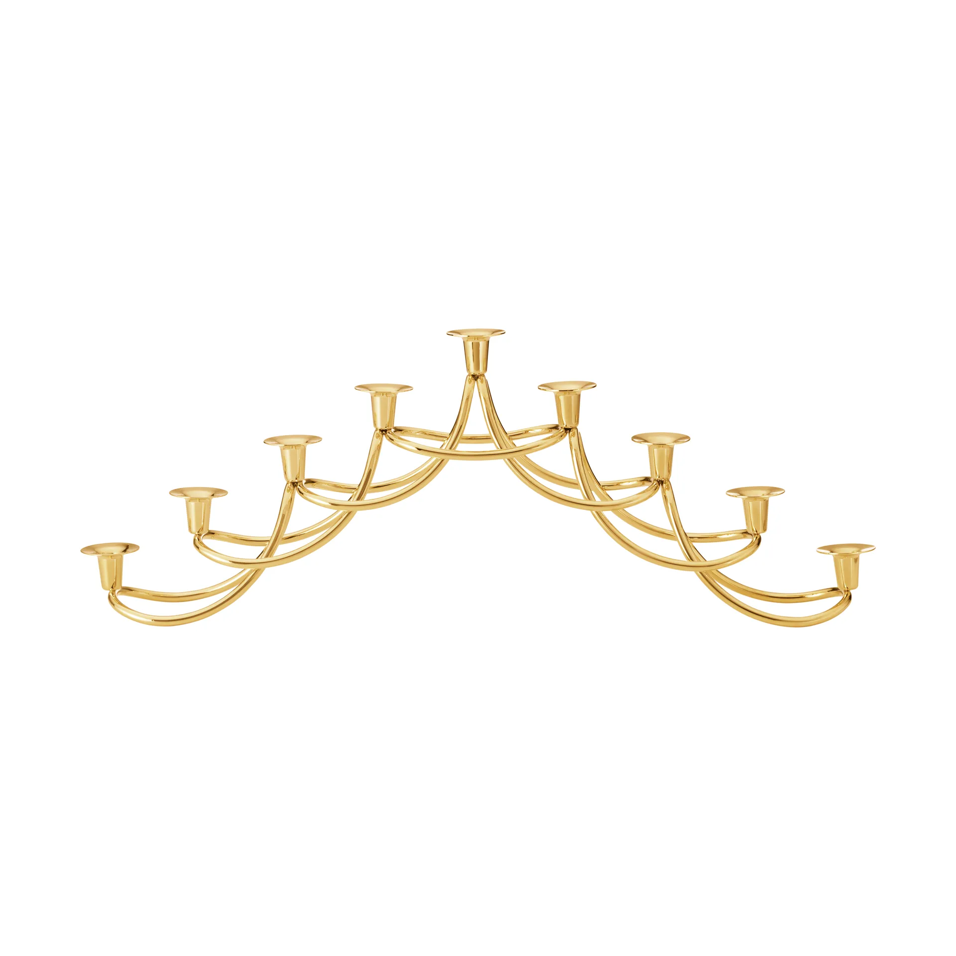 Harmony menorah キャンドルホルダー, Gold-plated stainless steel Georg Jensen | ジョージ ジェンセン