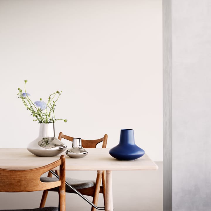 Henning Koppel 花瓶 ステンレススチール, large, 22.2 cm Georg Jensen | ジョージ ジェンセン