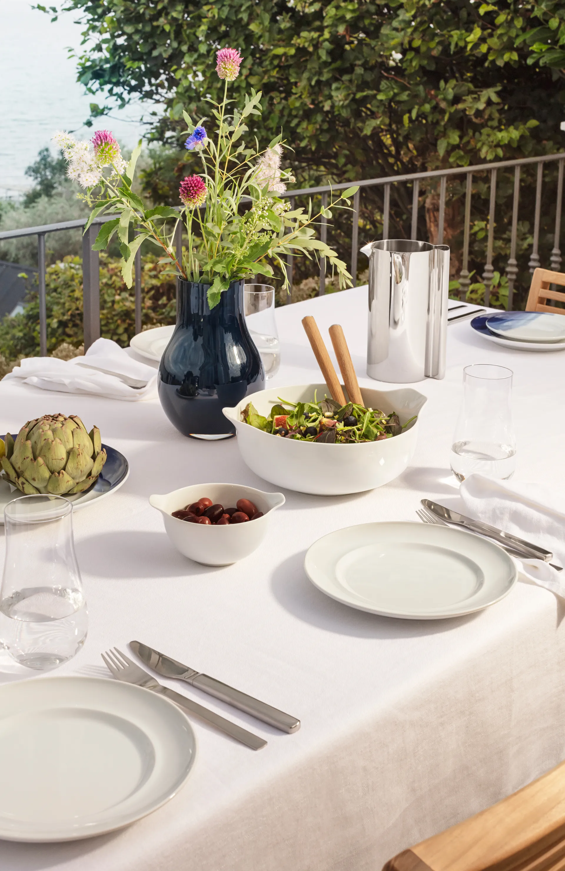 Koppel ランチプレート Ø22 cm, White Georg Jensen | ジョージ ジェンセン