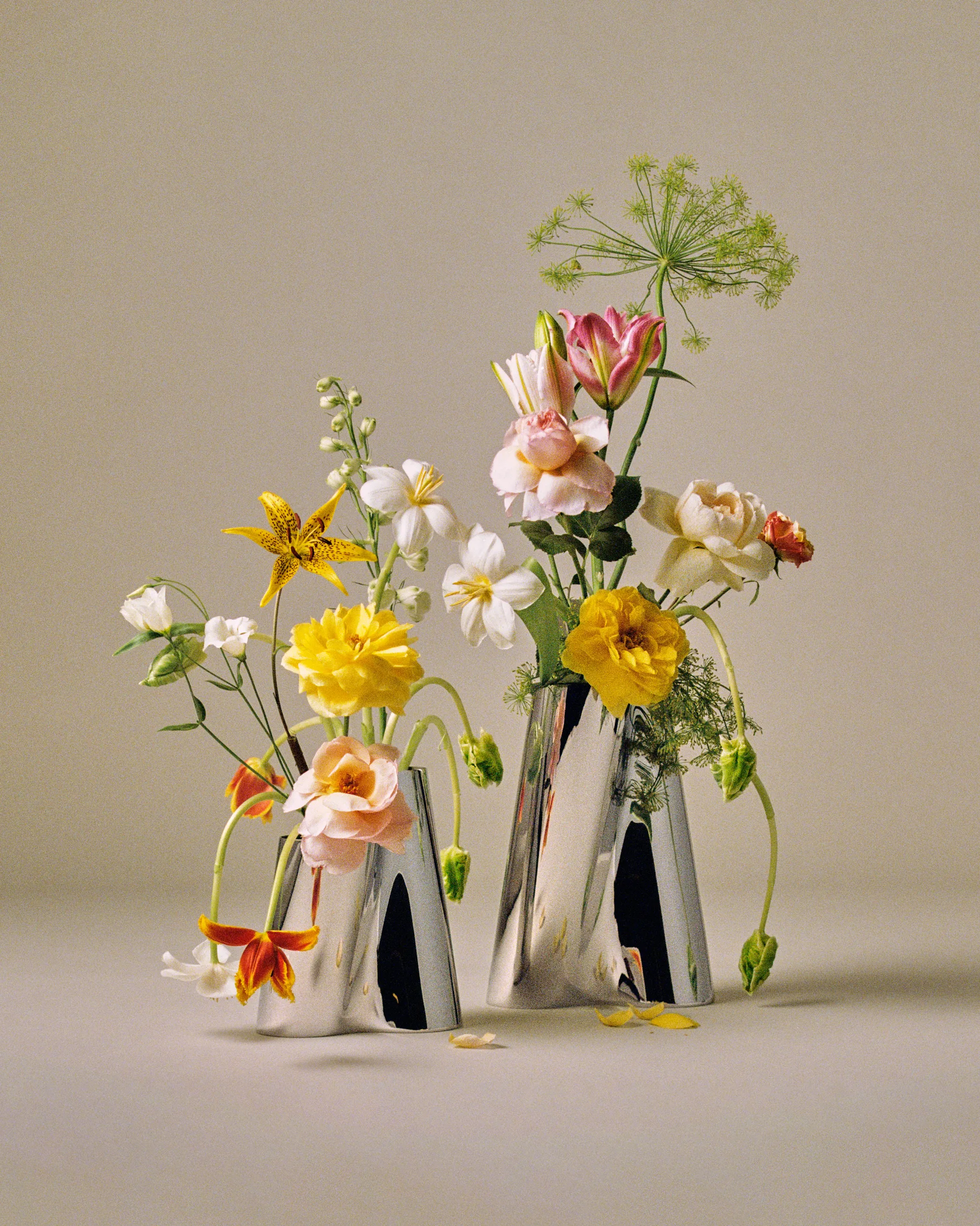 Lituus 花瓶 ミディアム 20.4 cm, Stainless steel Georg Jensen | ジョージ ジェンセン