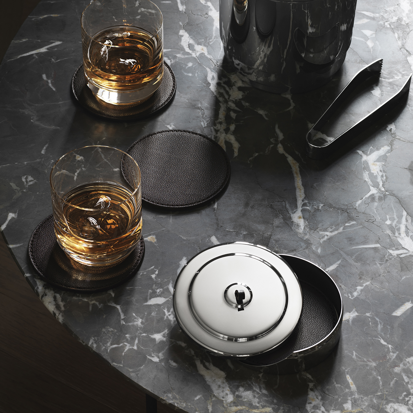 Matamin様ジョージジェンセン　 　マンハッタンコースター4枚セット GEORG JENSEN｜[公式] ジョージジェンセン MANHATTAN コースター