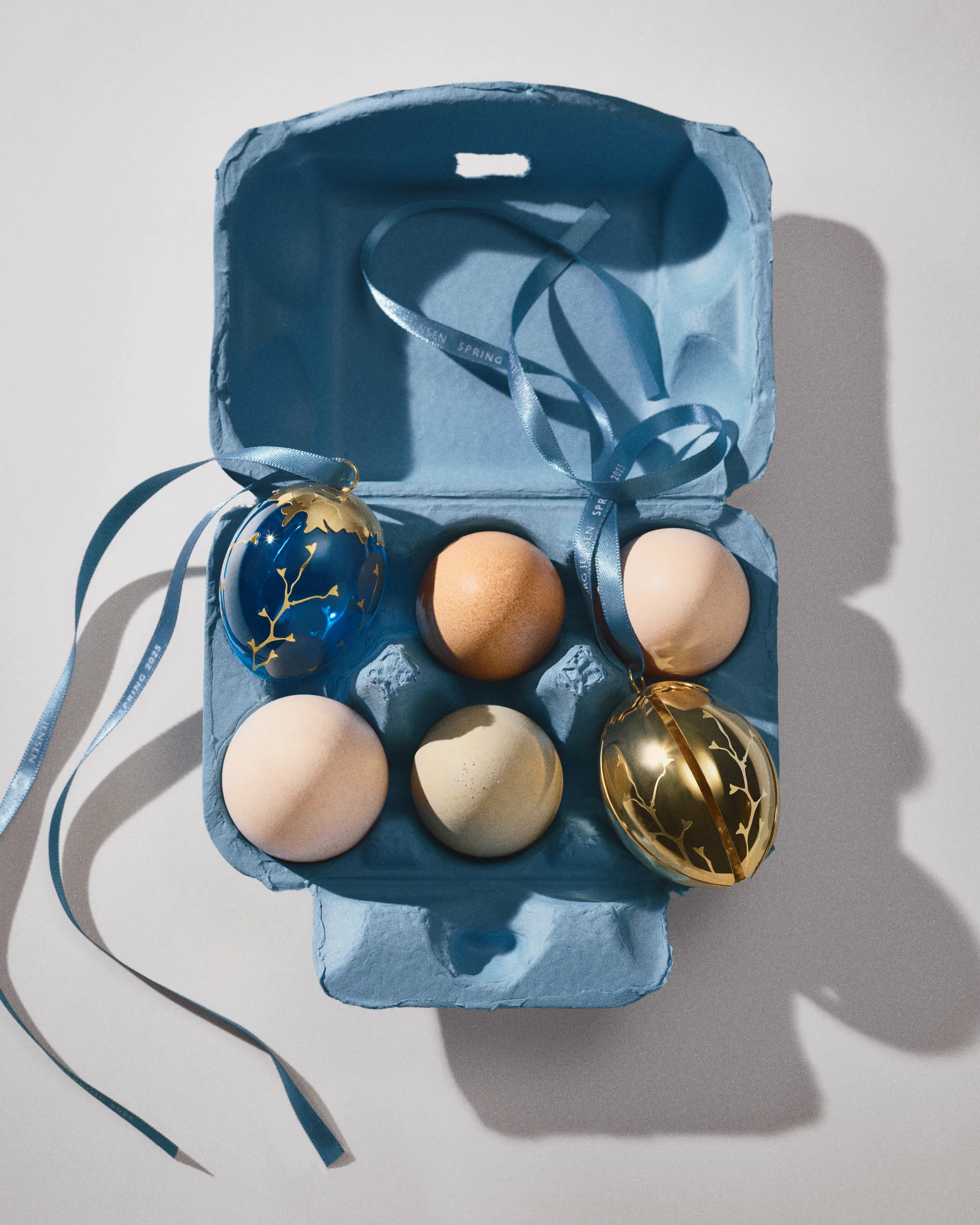 Spring 2025 ハンギングデコレーションエッグ イースター , Gold-plated glass Georg Jensen | ジョージ ジェンセン