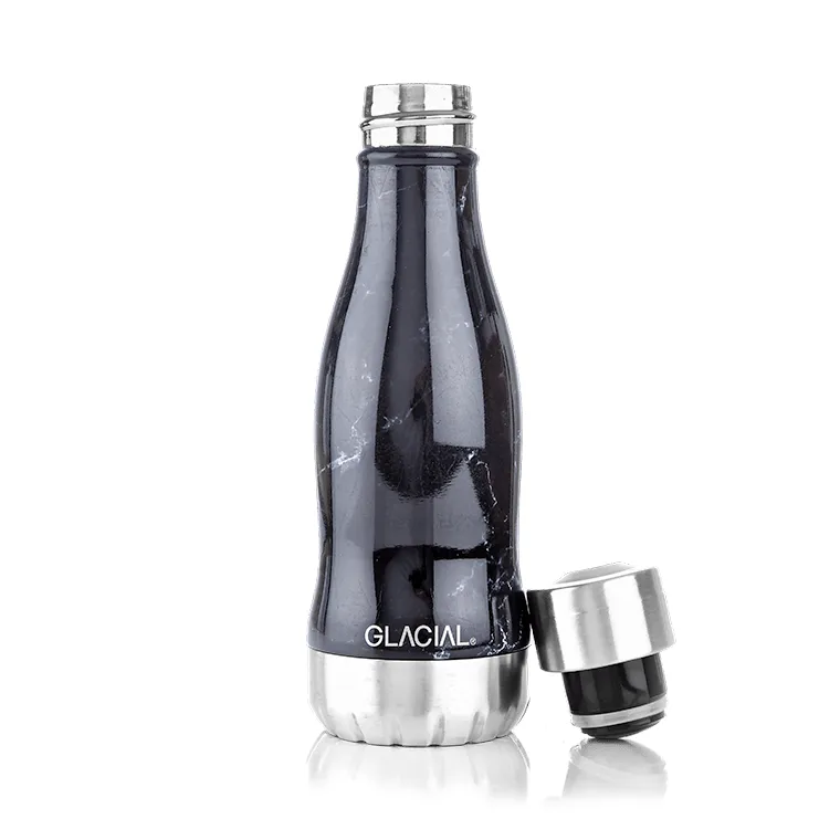 Glacial 水筒 280 ml, Black marble Glacial