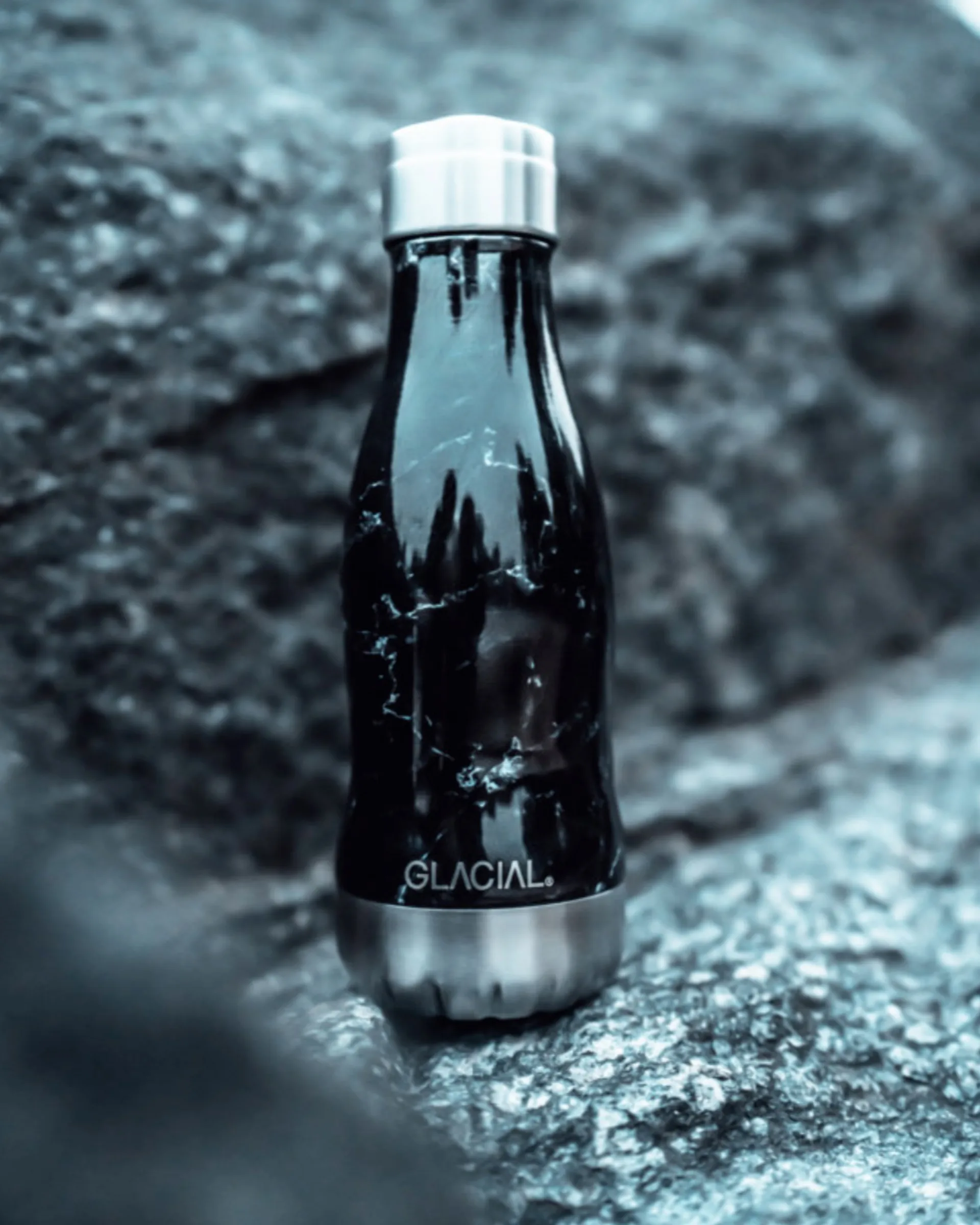 Glacial 水筒 280 ml, Black marble Glacial