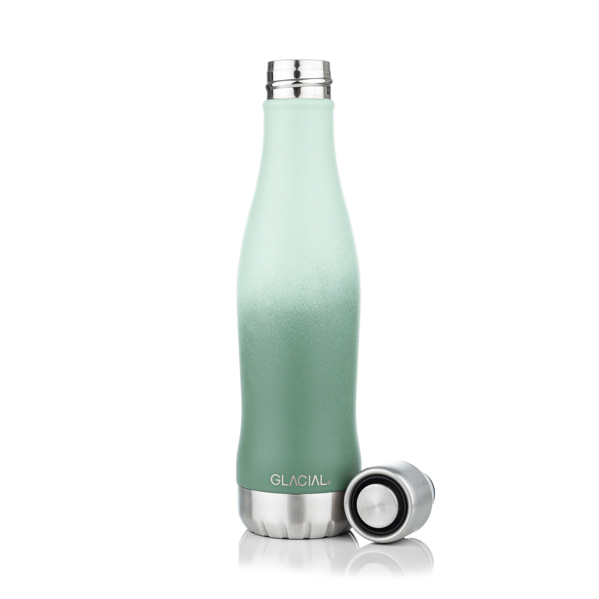 Glacial 水筒 アクティブ400 ml, Green fade Glacial