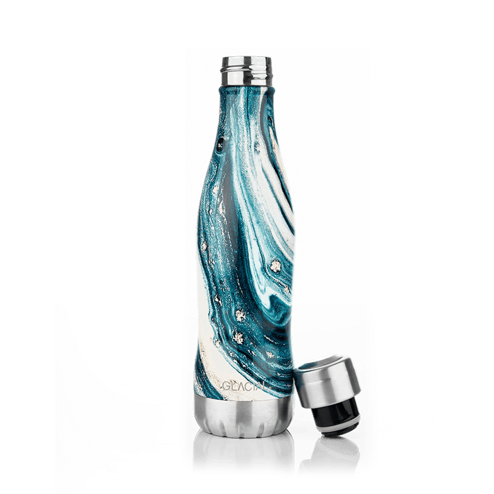 Glacial 水筒 400 ml - Indigo marble - Glacial