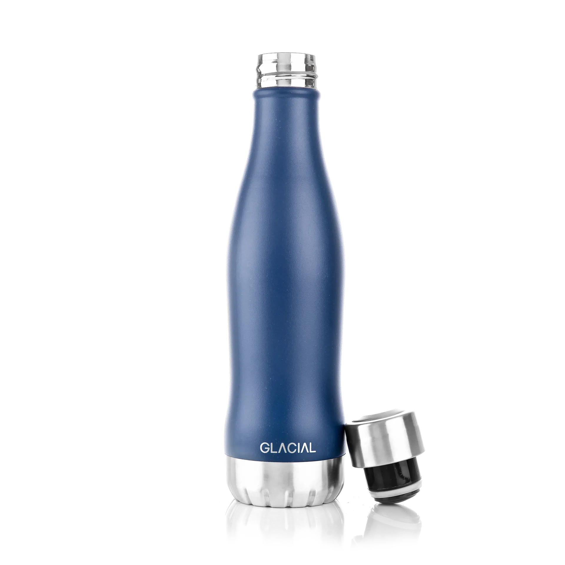 Glacial 水筒 400 ml, Matte navy Glacial