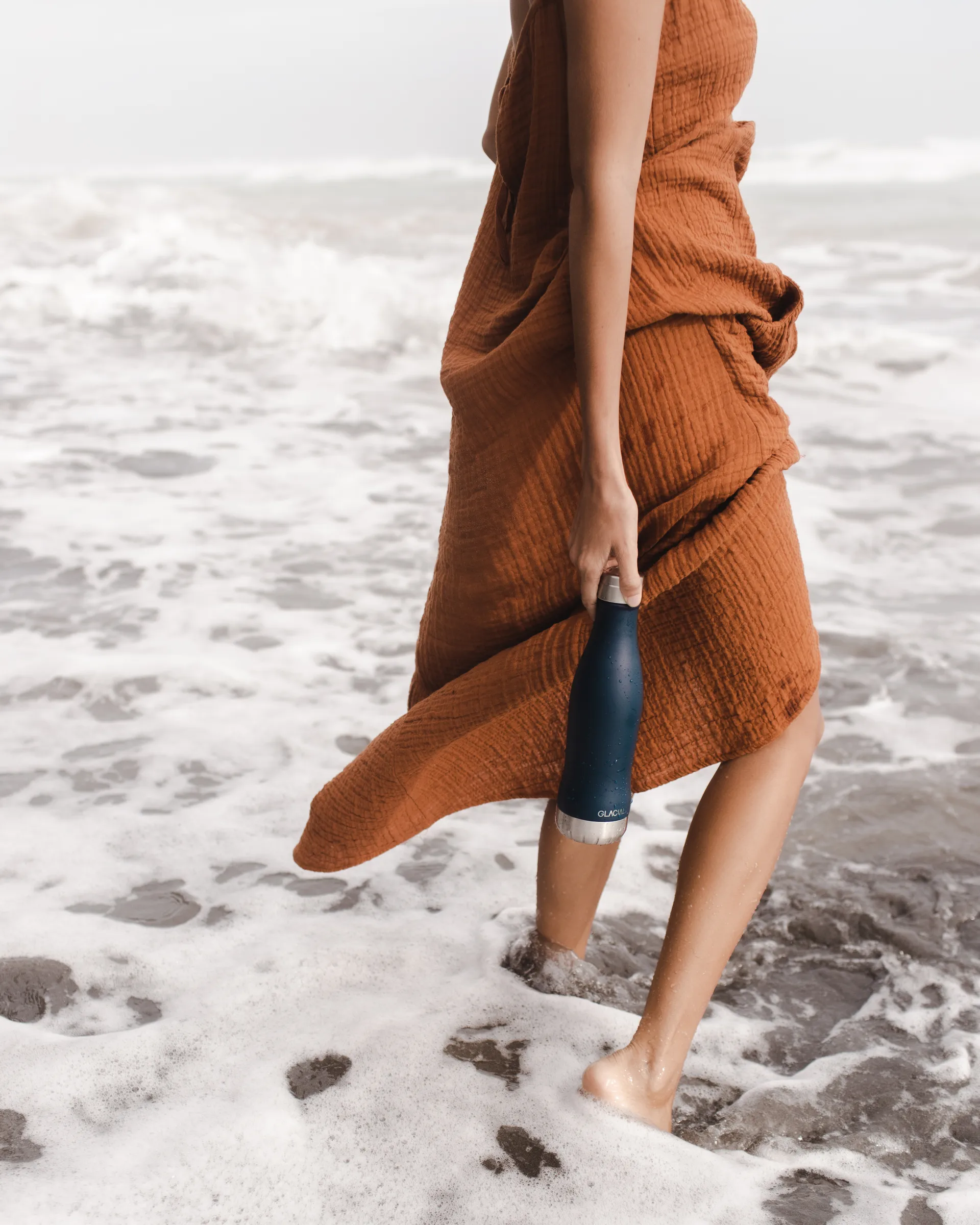 Glacial 水筒 400 ml, Matte navy Glacial