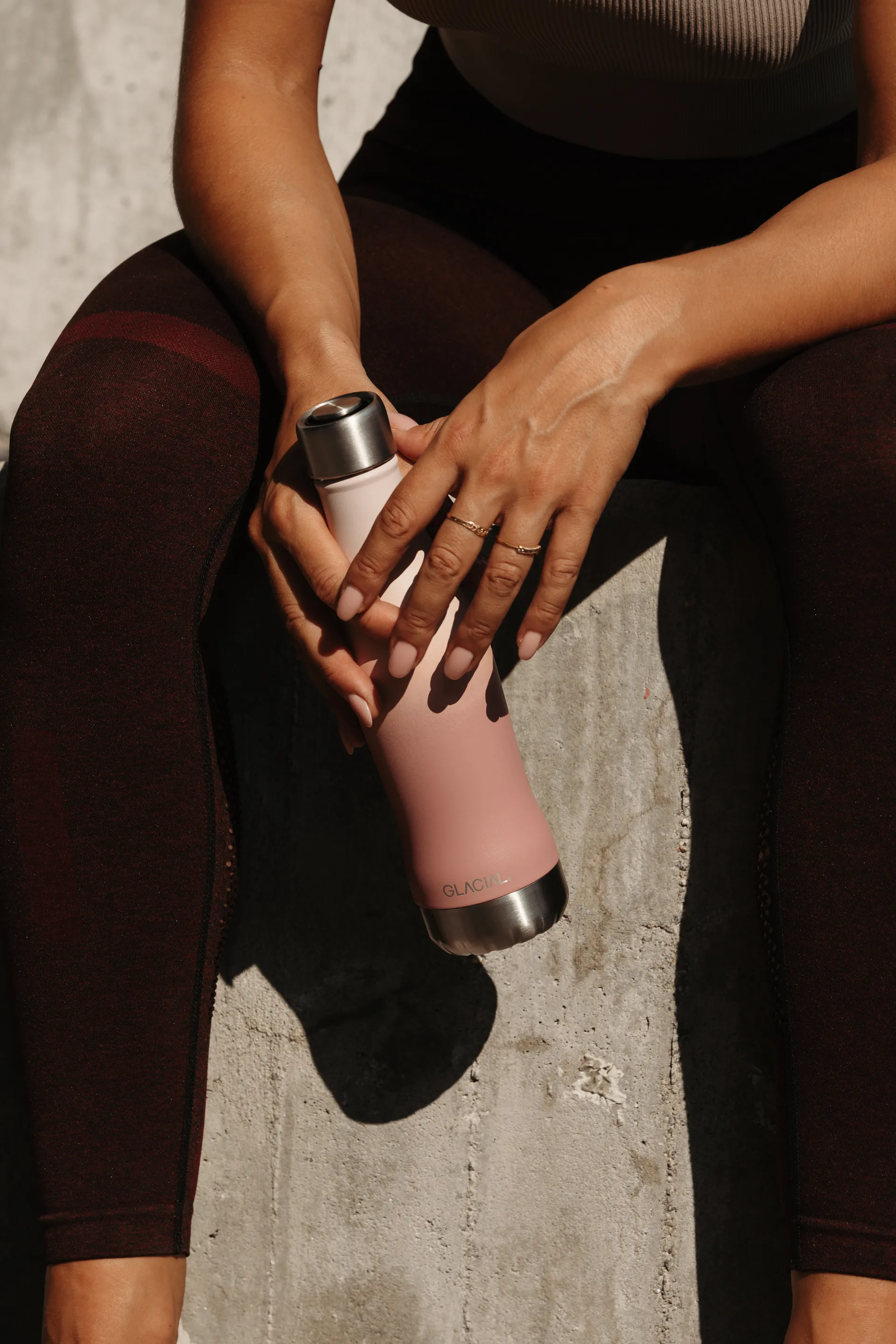 Glacial 水筒 アクティブ400 ml, Pink fade Glacial