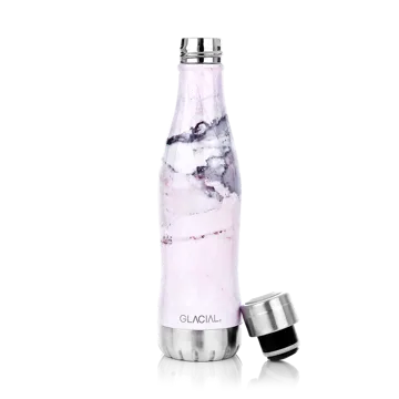 Glacial 水筒 400 ml - Pink marble - Glacial