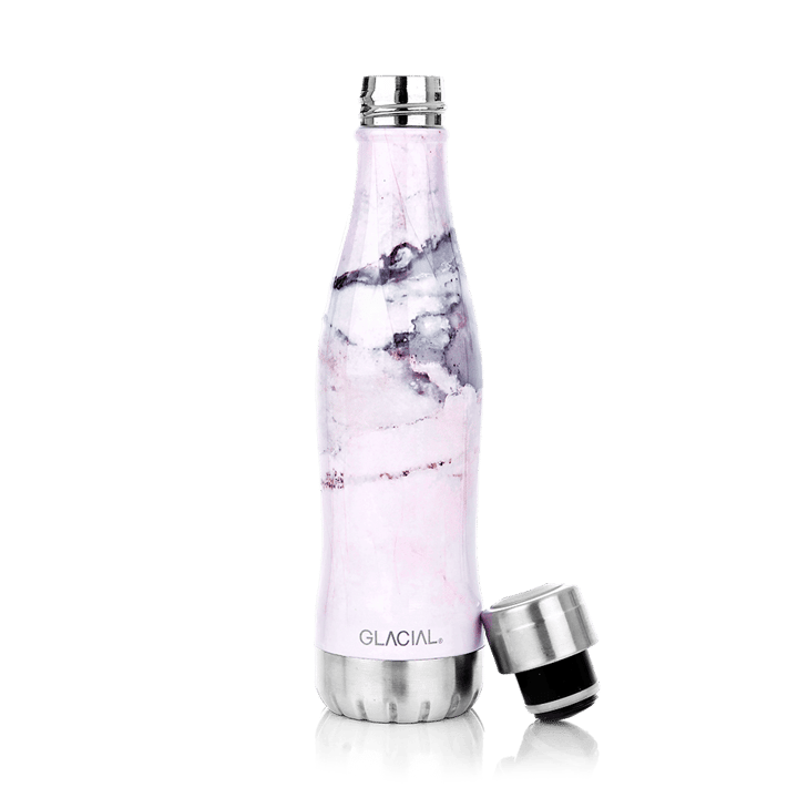 Glacial 水筒 400 ml - Pink marble - Glacial