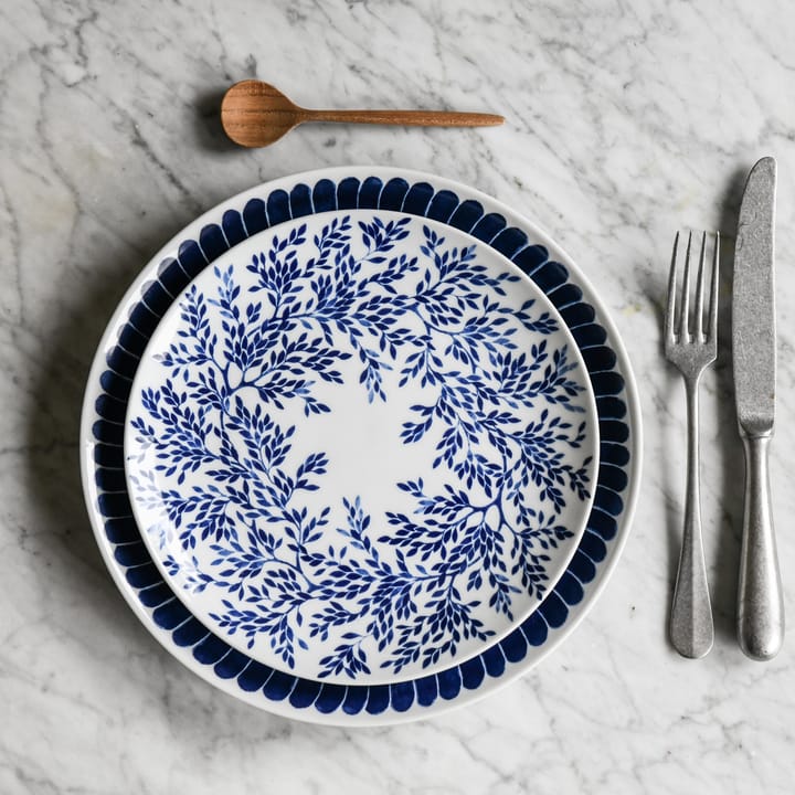 Botanica Myrten スモールプレート Ø21, Blue Götefors Porslin