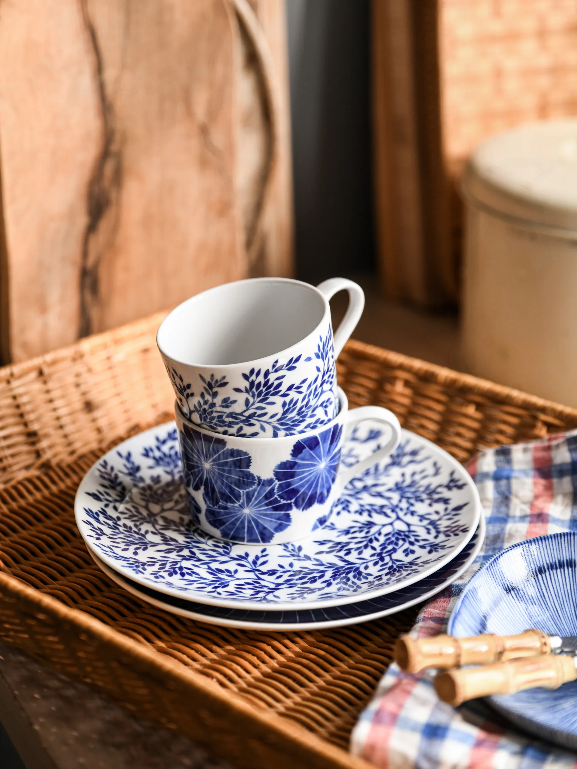 Botanica Myrten スモールプレート Ø21, Blue Götefors Porslin