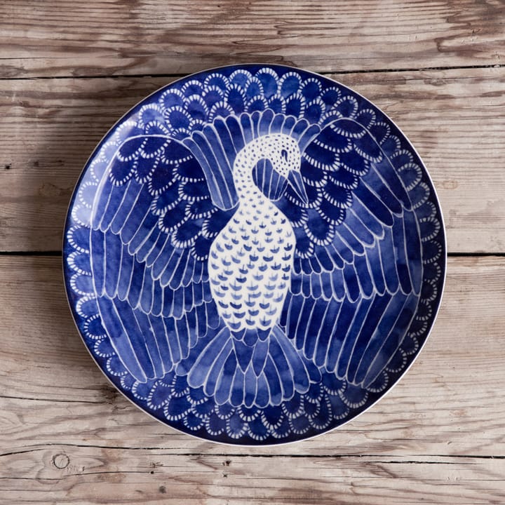 Selma プレート bird Ø 21 cm, 21 cm Götefors Porslin