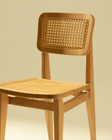 C-chair Outdoor チェア - All french cane-natural teak - GUBI | グビ