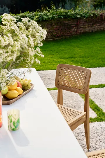 C-chair Outdoor チェア - All french cane-natural teak - GUBI | グビ