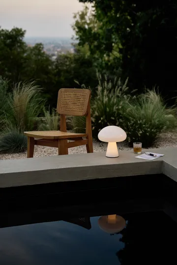 C-chair Outdoor チェア - All french cane-natural teak - GUBI | グビ