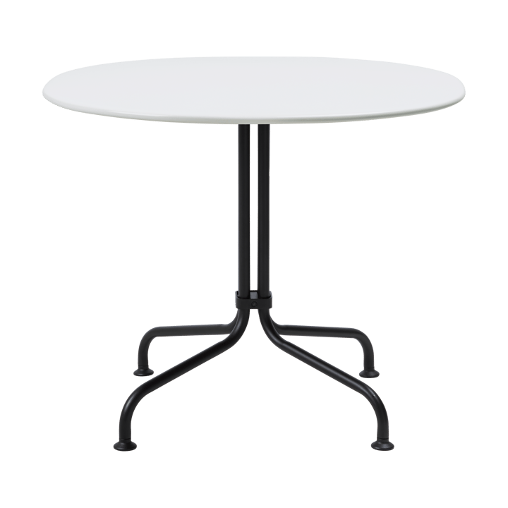 Carmel Bistro ラウンジテーブル 75x75 cm - Clam white-black semi matt - GUBI | グ�ビ