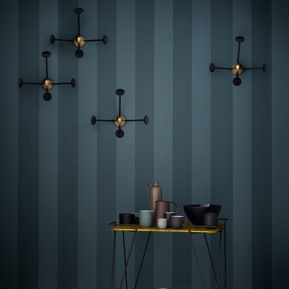 Matégot coatrack, black-brass GUBI | グビ