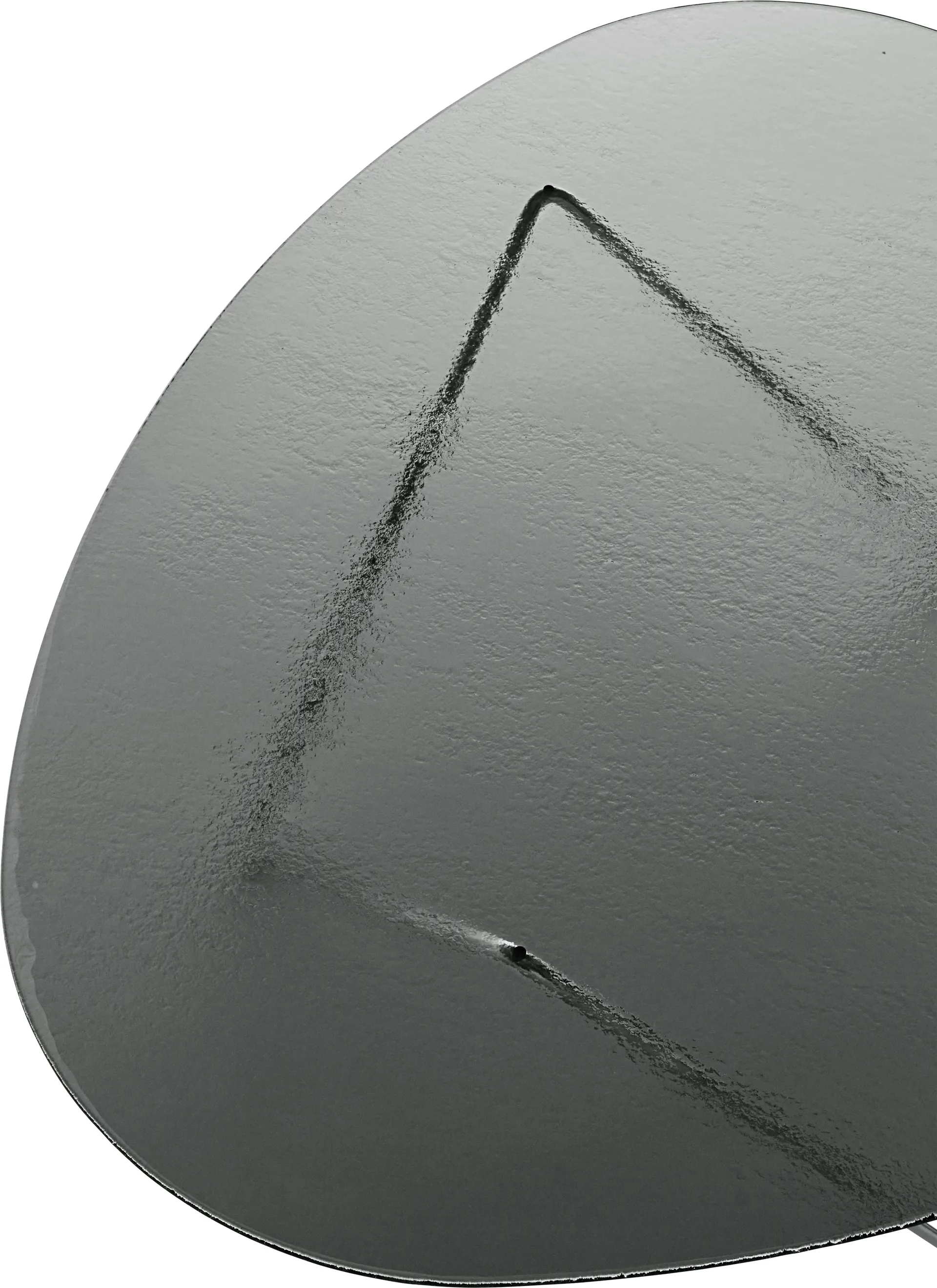 Pedrera ソファーテーブル, Chrome-structured glass smoke GUBI | グビ