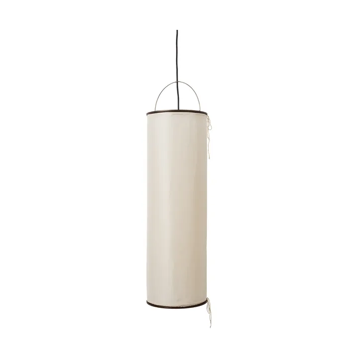 Silk Lantern ペンダントランプ - Natural white silk-semi matt black - GUBI | グビ