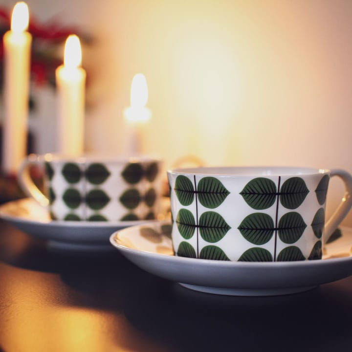 Berså teaカップ&ソーサー35 cl, Green Gustavsbergs Porslinsfabrik