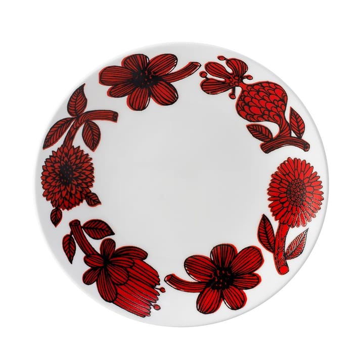 Röd Aster プレート - Ø 18 cm - Gustavsbergs Porslinsfabrik