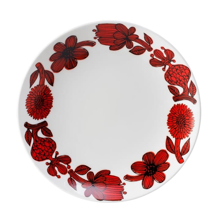 Röd Aster プレート - Ø 22 cm - Gustavsbergs Porslinsfabrik