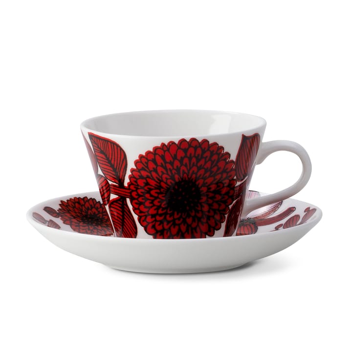 Röd Aster コーヒー セット - coffee cup + saucer - Gustavsbergs Porslinsfabrik