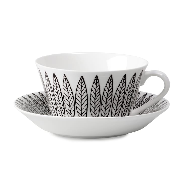 ブラック Salix ティーセット cone - tea cup + saucer - Gustavsbergs Porslinsfabrik