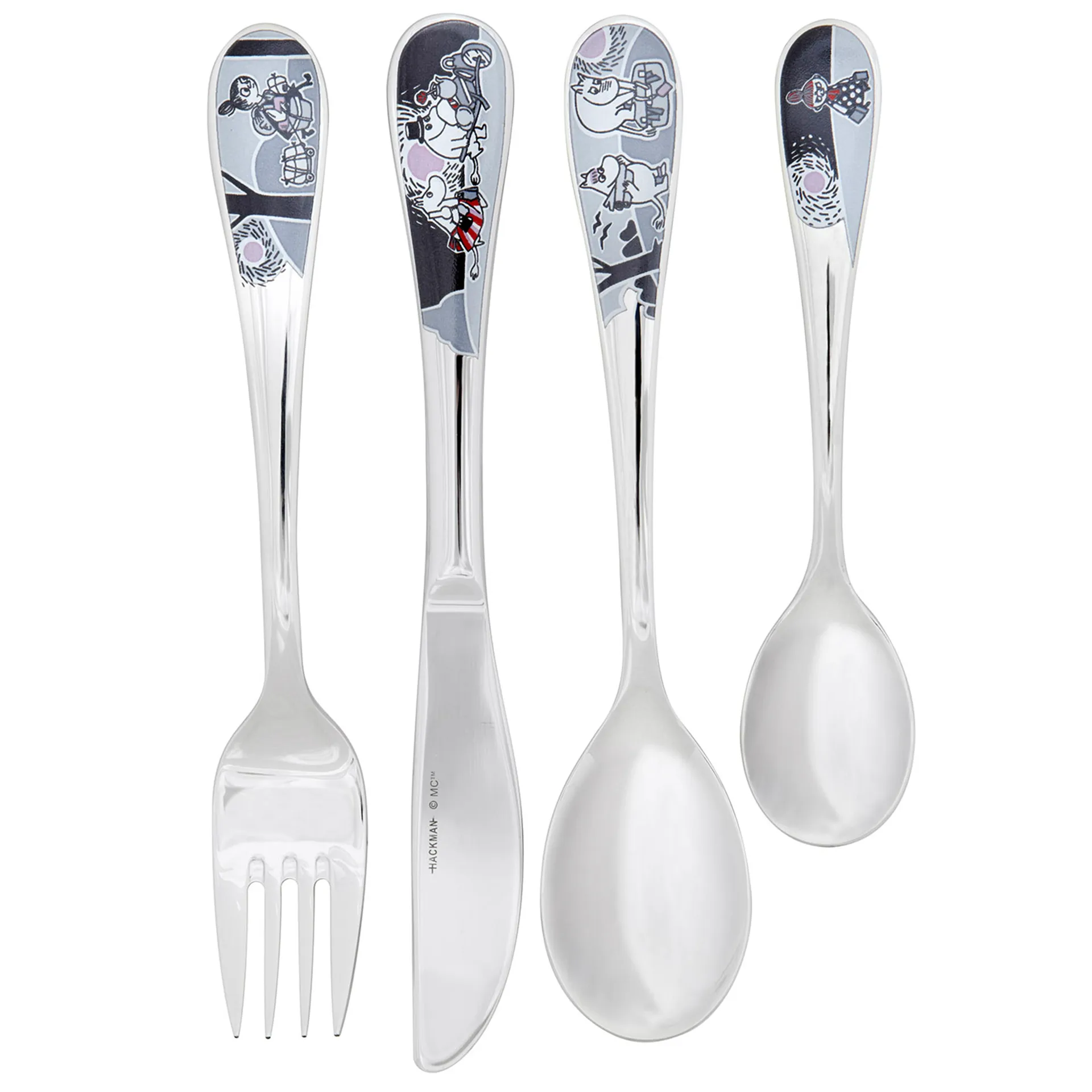 ムーミン カトラリー 子供用セット 4パック, moomin adventure move Hackman | ハックマン