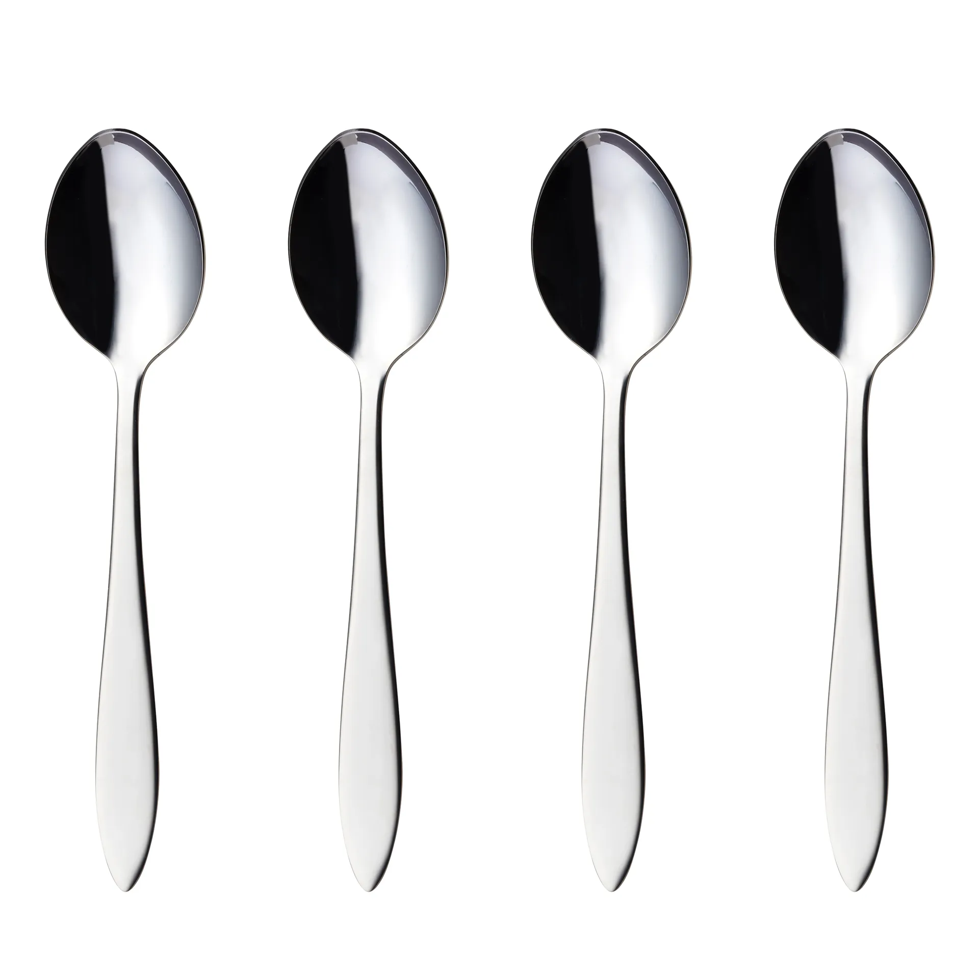 Fjord デザート スプーン 4 ピース, stainless steel Hardanger Bestikk | ハダンゲル べスティック