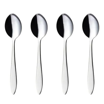 Fjord デザート スプーン 4 ピース - stainless steel - Hardanger Bestikk | ハダンゲル べスティック