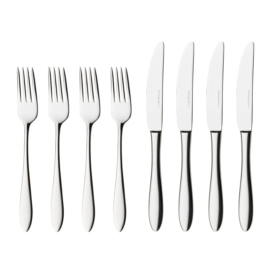 Fjord スターターセット 8 ピース, stainless steel Hardanger Bestikk | ハダンゲル べスティック