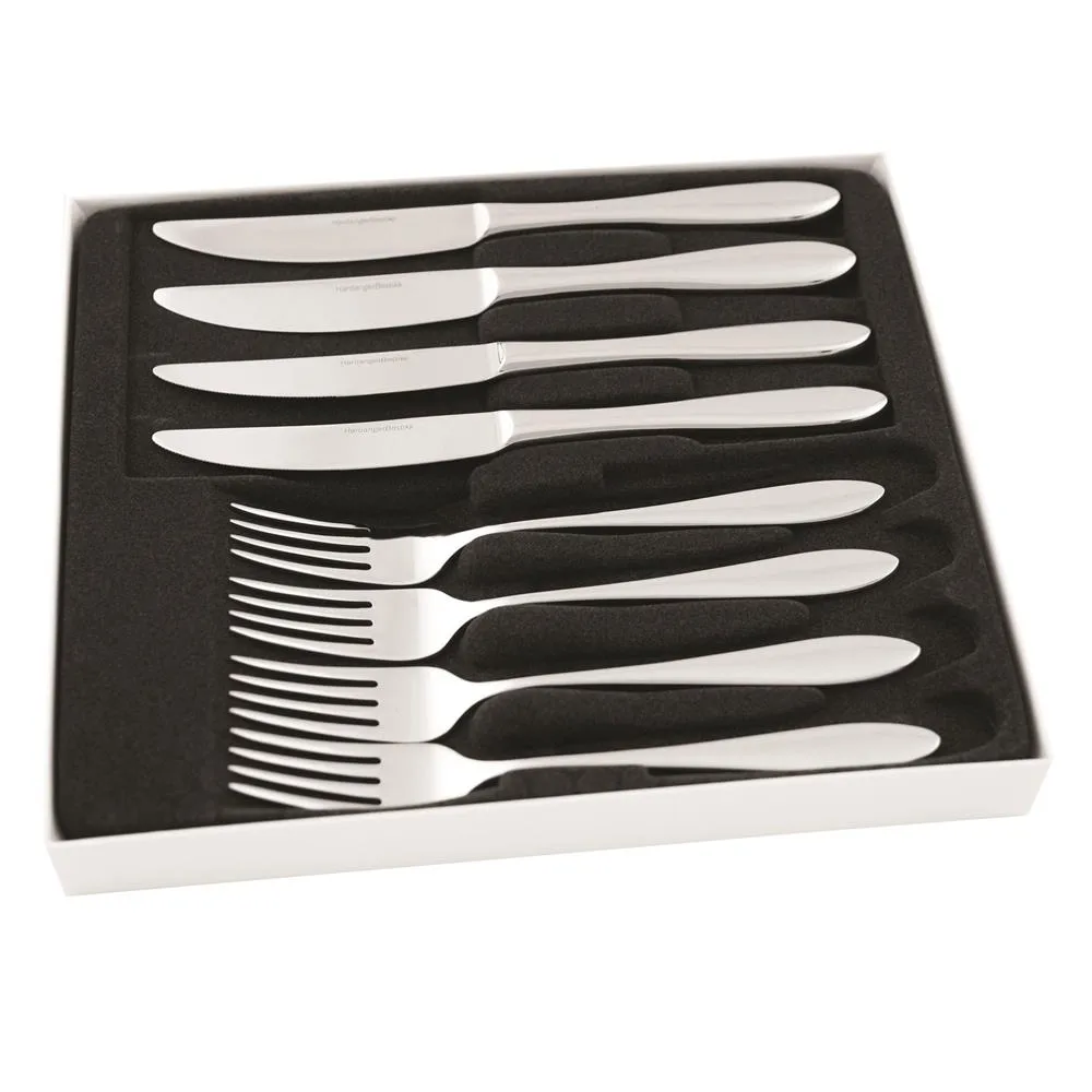 Fjord スターターセット 8 ピース, stainless steel Hardanger Bestikk | ハダンゲル べスティック