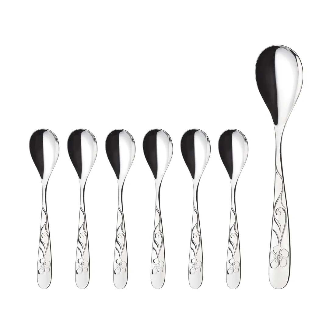 Sanna デザートセット, 7 pieces Hardanger Bestikk | ハダンゲル べスティック