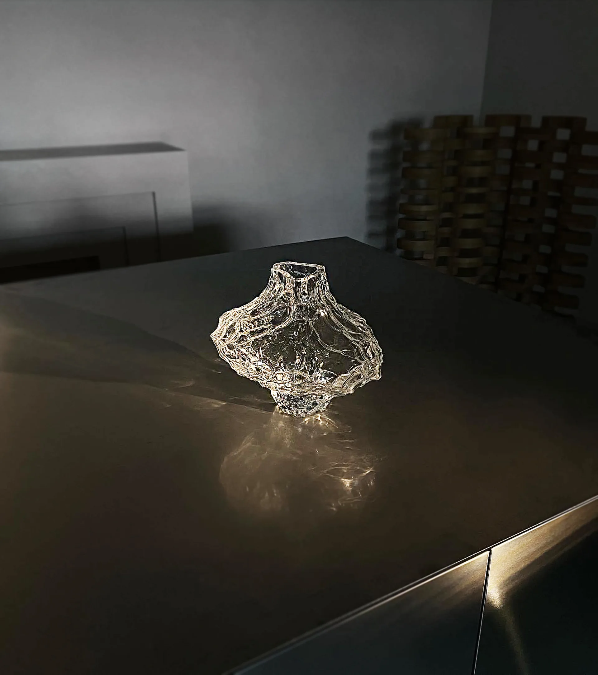 Canyon Large 花瓶 23 cm, Clear Hein Studio