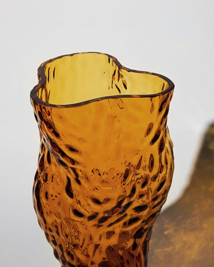 Ostrea Rock glass 花瓶 30 cm - Amber - Hein Studio