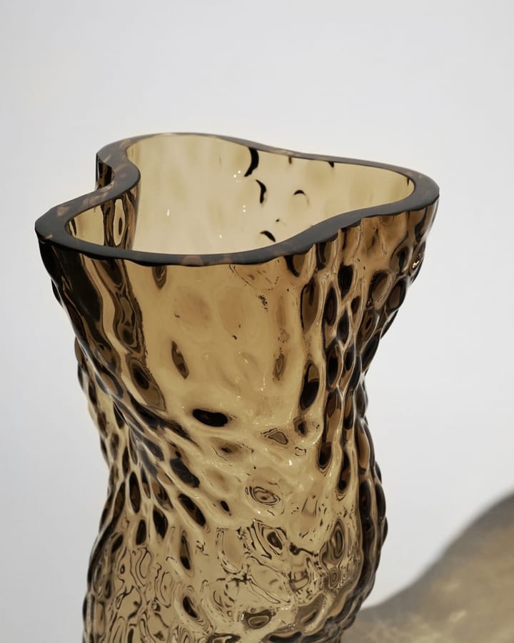Ostrea Rock glass 花瓶 30 cm - Smoke - Hein Studio