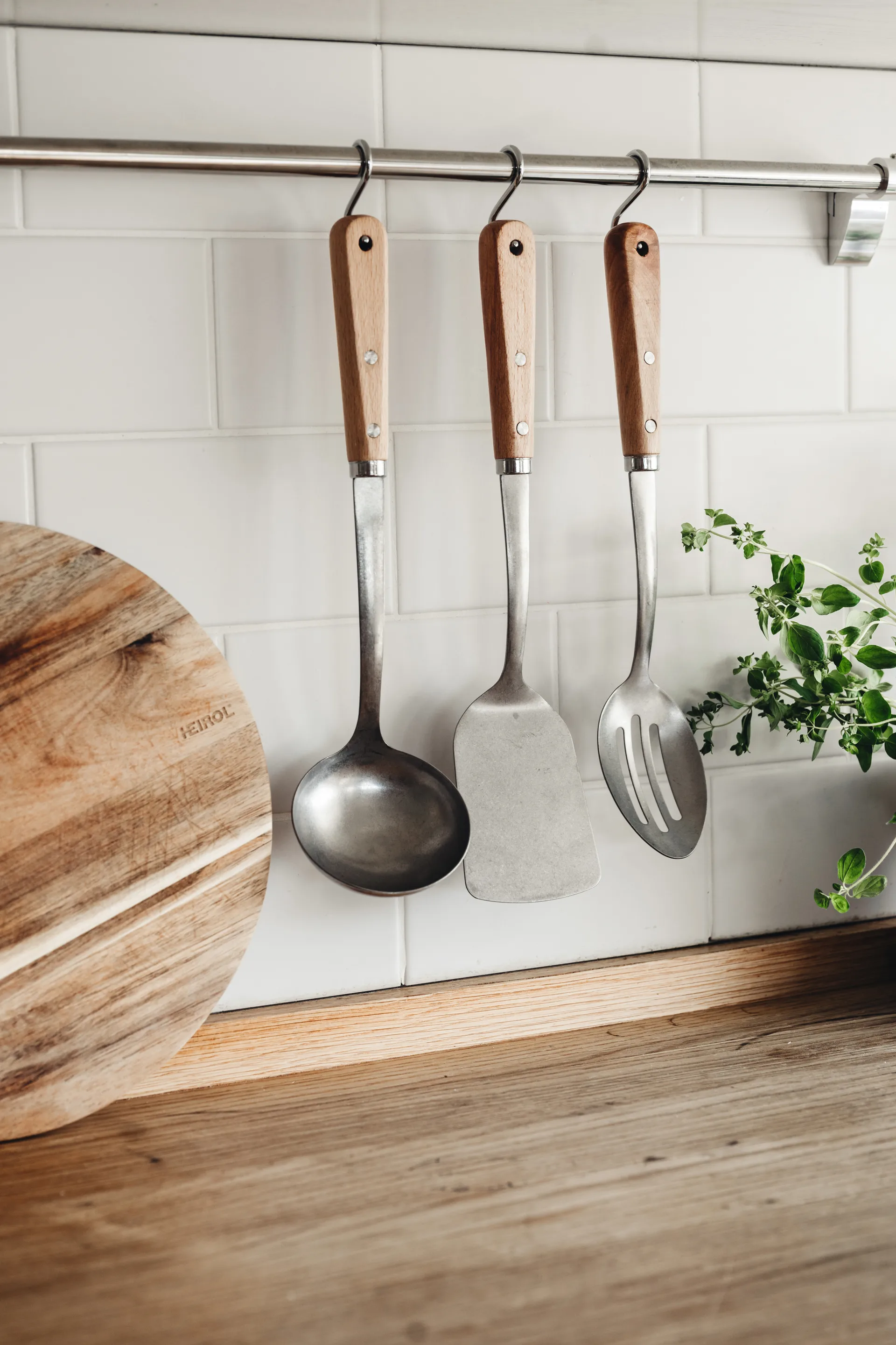 ステンレススチール おたま 29.8 cm, Beech Heirol