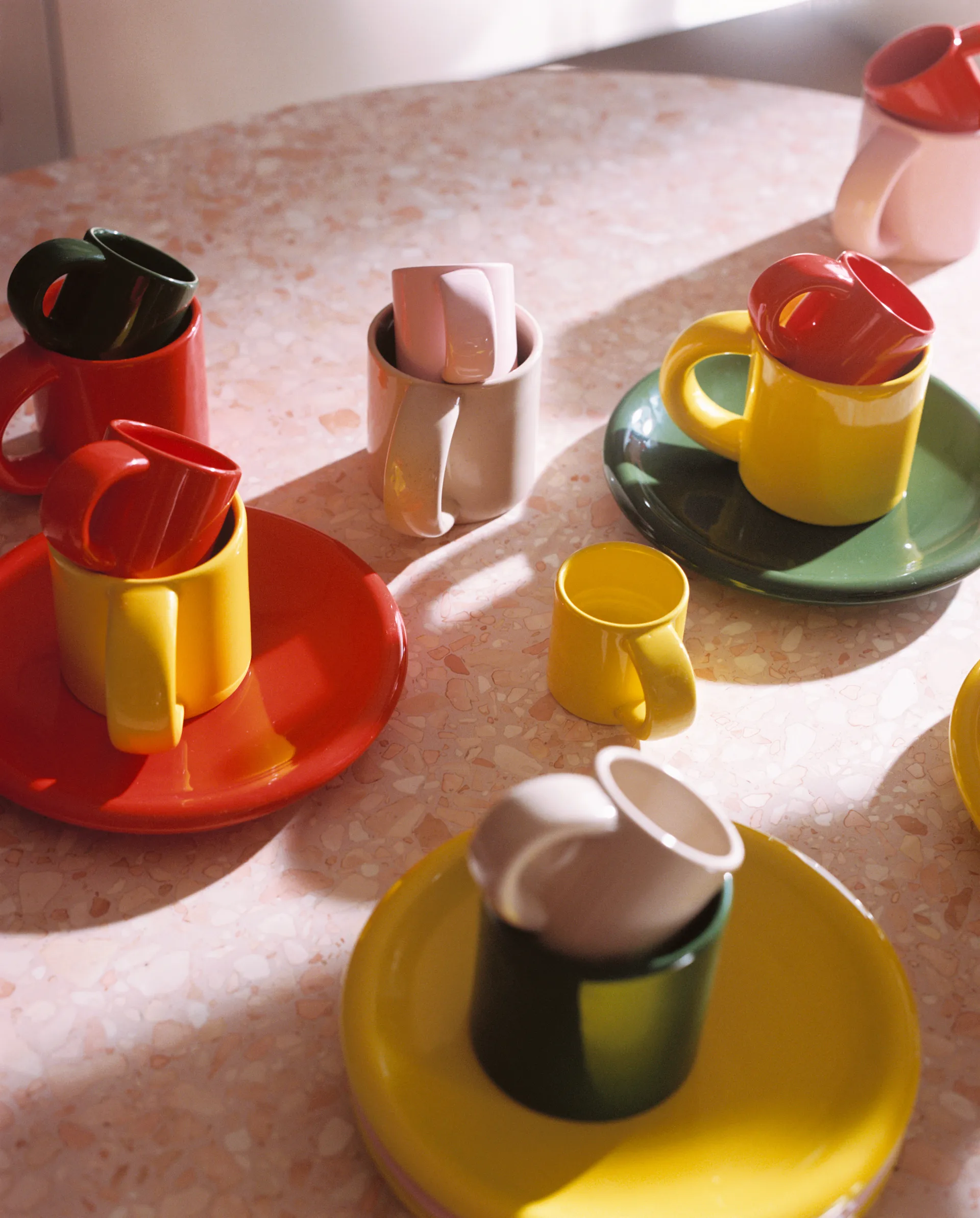 Bronto エスプレッソカップ 10 cl 4個, Yellow Hem