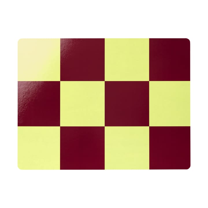 Check ランチョンマット 30x40 cm 2枚 - Butter-burgundy - Hem