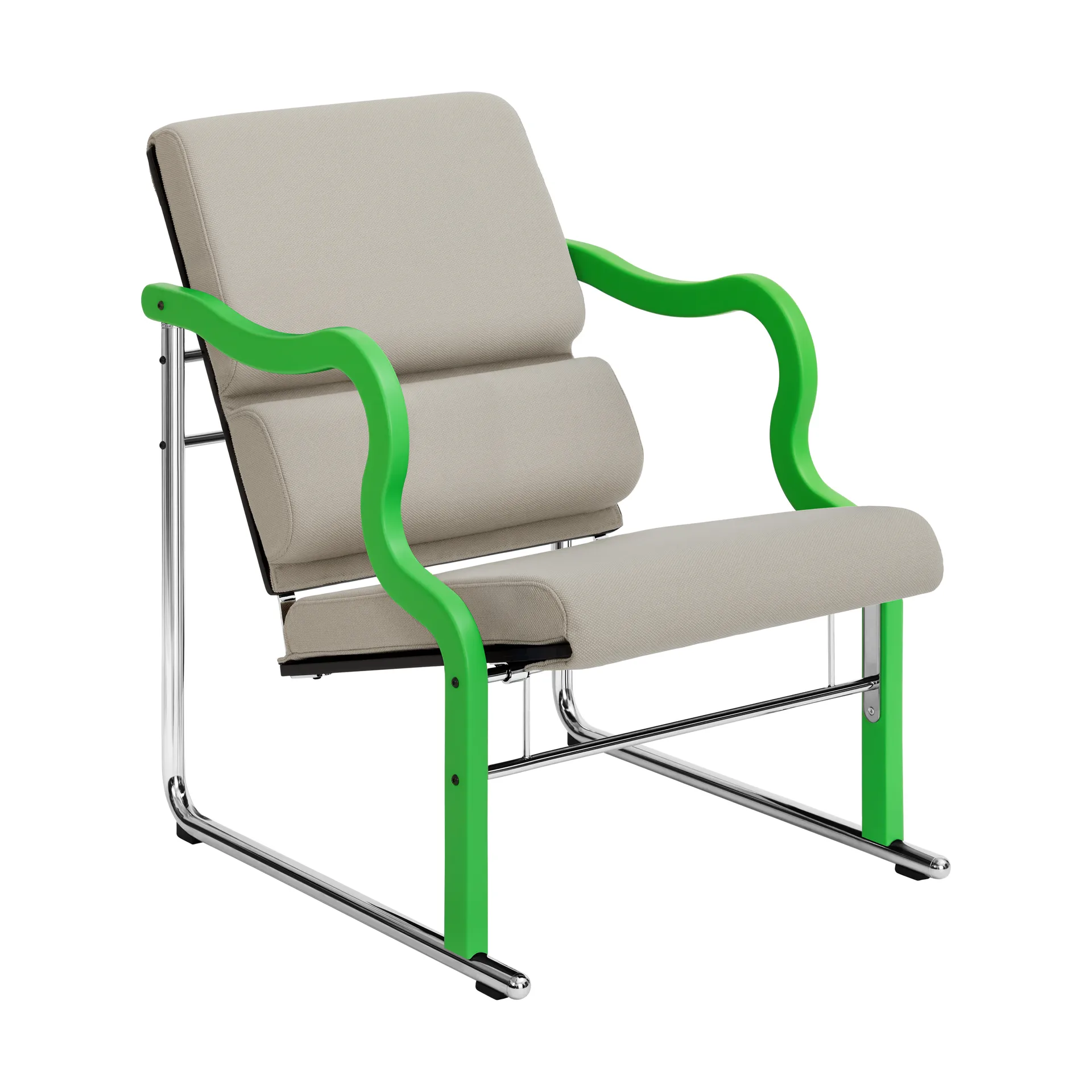 Experiment 501 ラウンジチェア, Green-light beige Hem